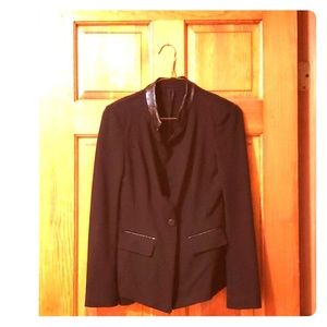 White House Black Market Black Ponte Jacket